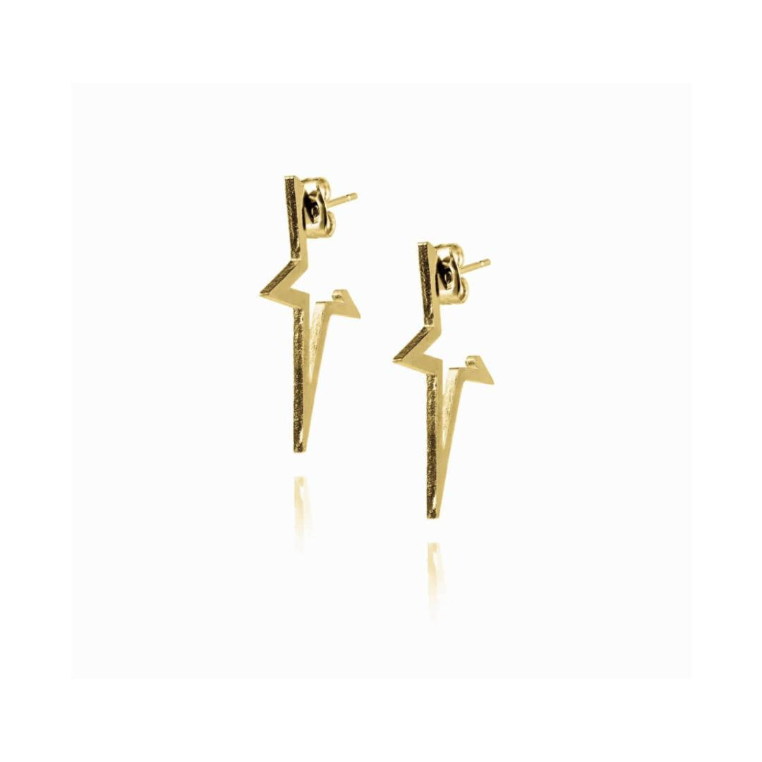 Gold star studs