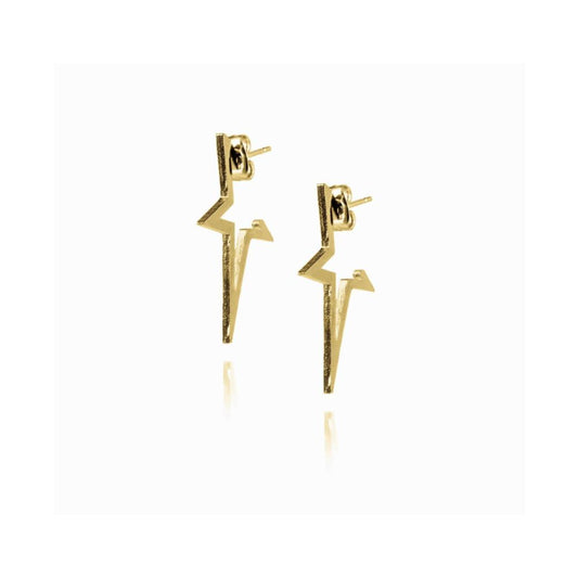 Gold star studs