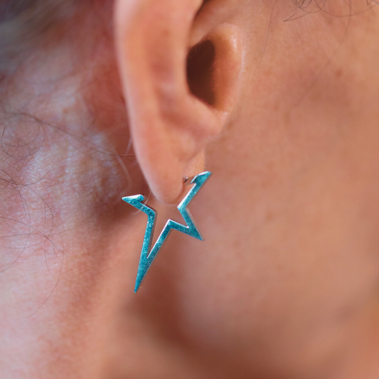 Silver star studs