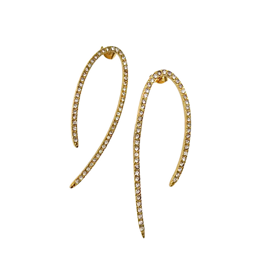 Golden arc crystal dangles