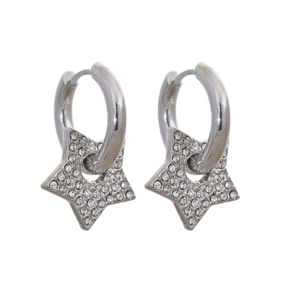 Silver/white sparkle 3-in-1 star huggies