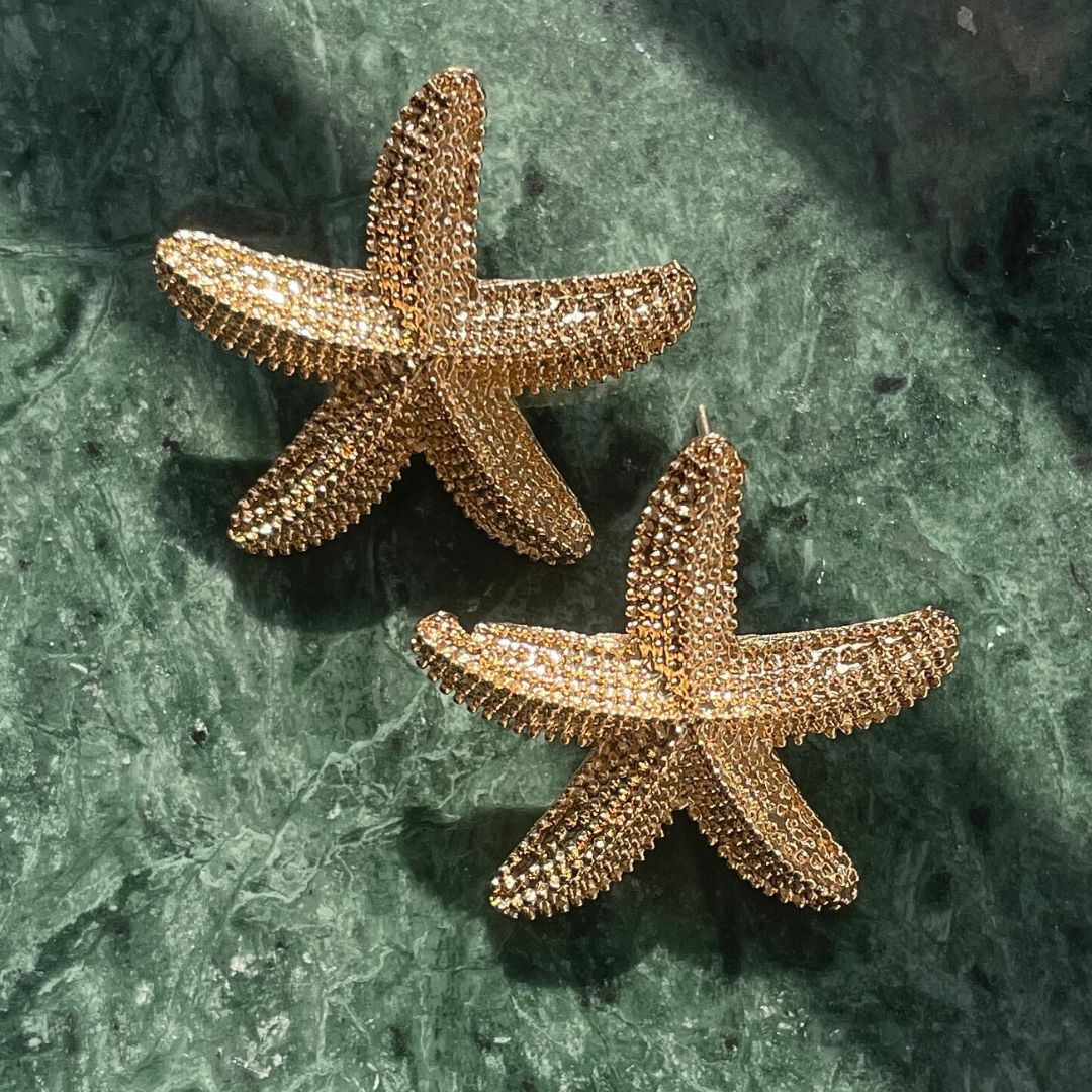 NEW Gold starfish studs - limited edition
