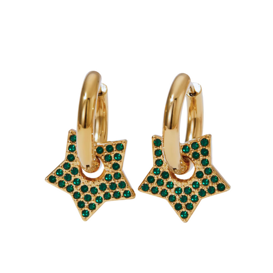 Gold/green sparkle 3-in-1 star huggies