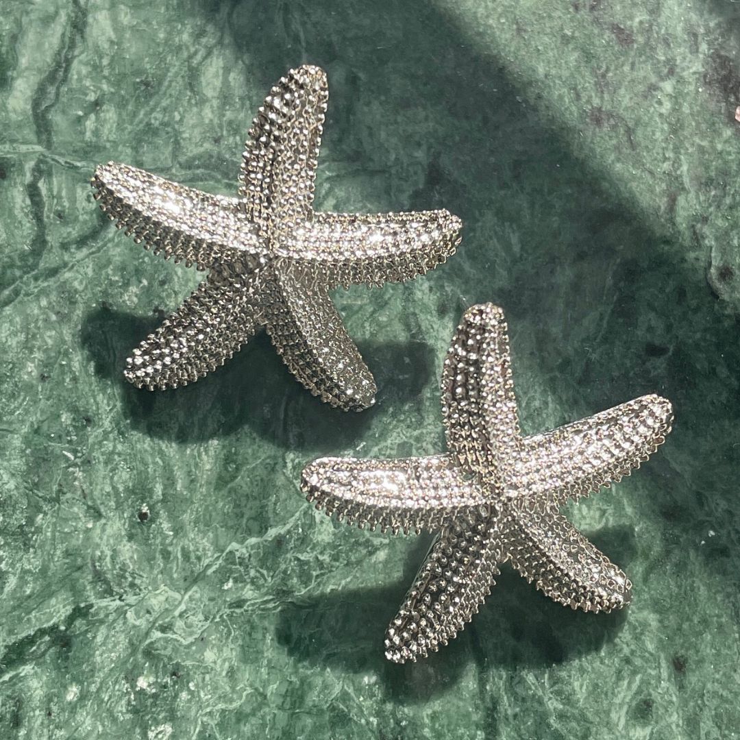 NEW Silver starfish studs - limited edition