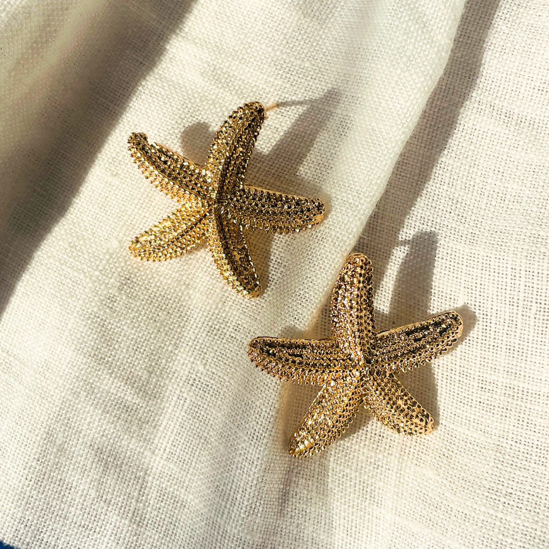 NEW Gold starfish studs - limited edition