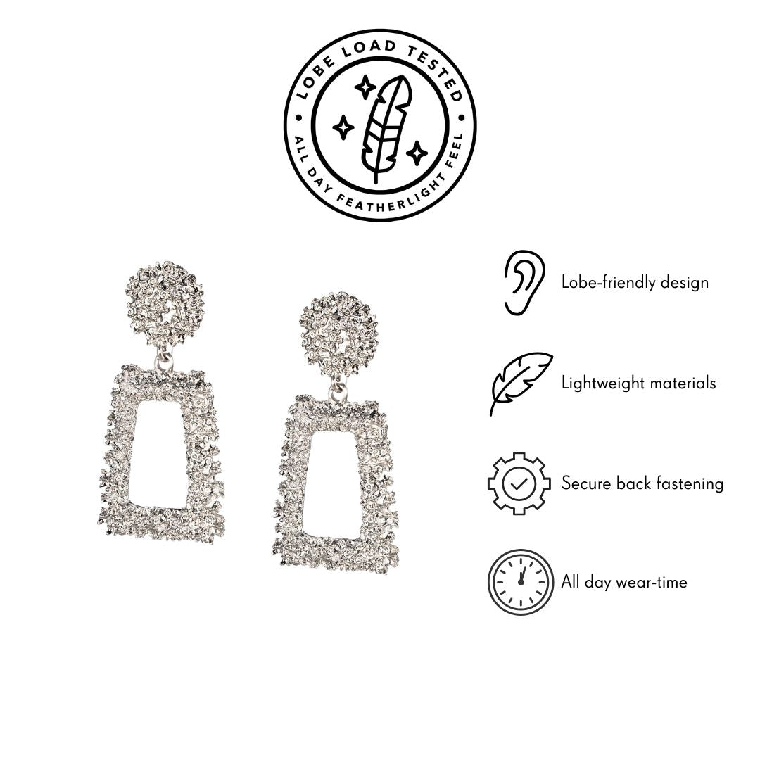Silver maxi pendant dangles