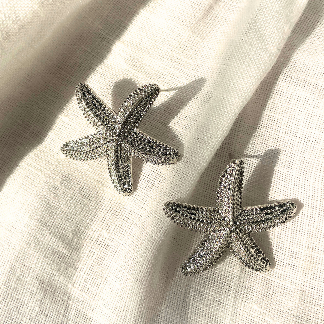 NEW Silver starfish studs - limited edition