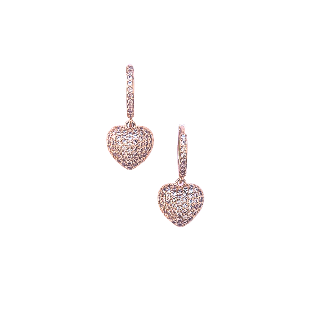 White sparkle heart huggies