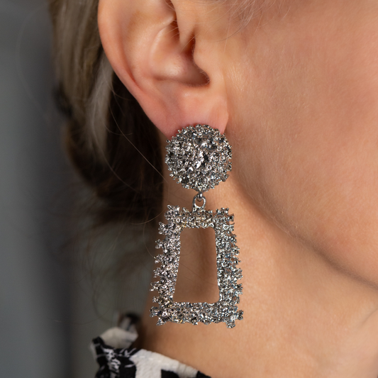Silver maxi pendant dangles
