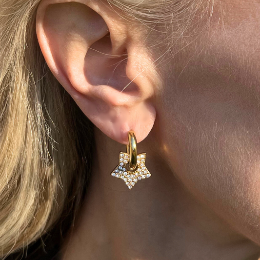 Gold/white sparkle 3-in-1 star huggies