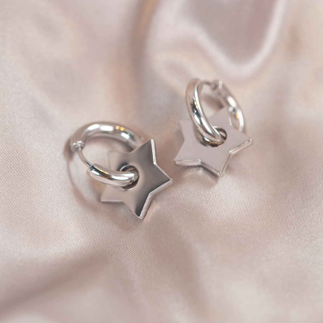 Silver/white sparkle 3-in-1 star huggies