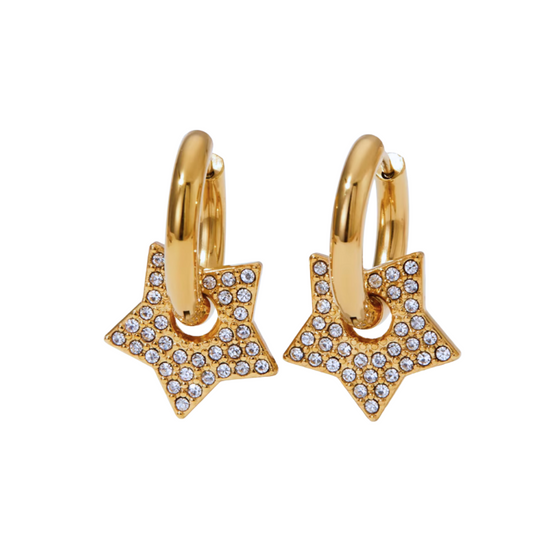 Gold/white sparkle 3-in-1 star huggies