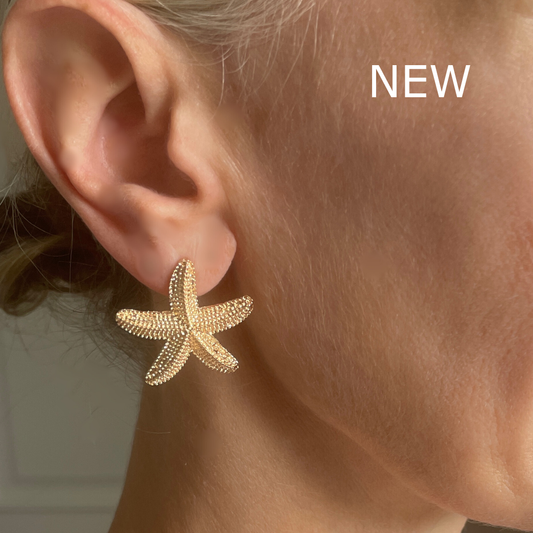 NEW Gold starfish studs - limited edition