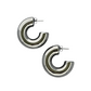 GISELE maxi silver tone hoops