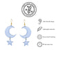 Blue moon and star dangles