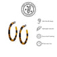 Tortoiseshell hoop earrings