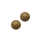 MIRANDA golden sphere clip-on earrings with hammered finish