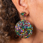 DONNA rainbow sparkle statement earrings