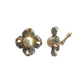 ISABELLA metallic and pearl statement clip-ons