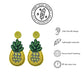 Pineapple beaded dangles