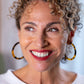 Tortoiseshell hoop earrings