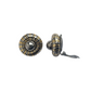 Pewter and gold vintage clip-ons