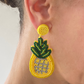 LUCIA beaded pineapple maxi dangles