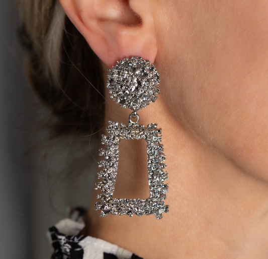 Silver maxi pendant dangles