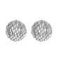 Disco ball statement earrings