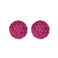 Pink disco ball statement earrings (small)