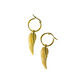LAURA wing pendant golden hoops