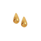Gold teardrop studs