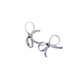 Mini silver bow studs