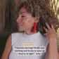Red beaded statement earrings