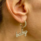 JENNIFER crystal huggie earrings