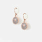 Rose gold palm tree huggies